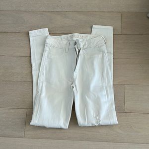 American Eagle White Jeggings